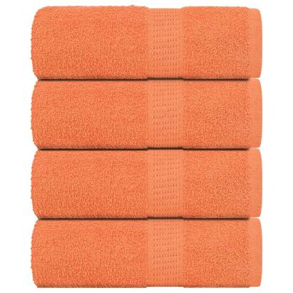 Prosoape cu săpun 4 buc Portocaliu 30x30cm 360 g/m² 100% bumbac GartenMobel Dekor