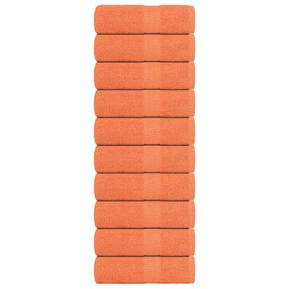 Prosoape de săpun 10 buc Portocaliu 360 g/m² 100% bumbac GartenMobel Dekor