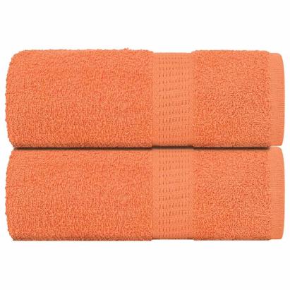 Prosoape pentru oaspeți 2 buc Portocaliu 360 g/m² 100% bumbac GartenMobel Dekor