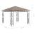 Pavilion cu plasă anti-țânțari&lumini LED,gri taupe, 3x3x2,73 m GartenMobel Dekor