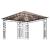 Pavilion cu plasă anti-țânțari&lumini LED,gri taupe, 3x3x2,73 m GartenMobel Dekor