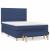 Pat box spring cu saltea, albastru, 140x200 cm, textil GartenMobel Dekor