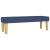 Pat box spring cu saltea, albastru, 140x200 cm, textil GartenMobel Dekor