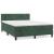 Pat box spring cu saltea, verde închis, 140x190 cm, catifea GartenMobel Dekor