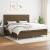 Pat box spring cu saltea, maro închis, 200x200 cm, textil GartenMobel Dekor