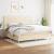 Pat box spring cu saltea, crem, 200x200 cm, textil GartenMobel Dekor