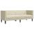 Set canapele Chesterfield cu 3 locuri, crem, piele eco. GartenMobel Dekor