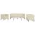 Set canapele Chesterfield cu 3 locuri, crem, piele eco. GartenMobel Dekor