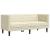 Set canapele Chesterfield cu 2 locuri, crem, piele eco. GartenMobel Dekor