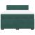 Pat box spring cu saltea, verde închis, 140x190 cm, catifea GartenMobel Dekor