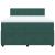 Pat box spring cu saltea, verde închis, 140x190 cm, catifea GartenMobel Dekor