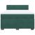 Pat box spring cu saltea, verde închis, 140x190 cm, catifea GartenMobel Dekor