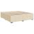 Pat box spring cu saltea, crem, 200x200 cm, textil GartenMobel Dekor