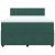 Pat box spring cu saltea, verde închis, 140x190 cm, catifea GartenMobel Dekor