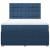 Pat box spring cu saltea, albastru, 140x200 cm, textil GartenMobel Dekor