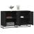 Servantă, negru, 134x35x76 cm, lemn prelucrat GartenMobel Dekor