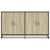 Dulap, stejar sonoma, 134x35x76 cm, lemn prelucrat GartenMobel Dekor