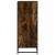Pantofar, stejar fumuriu, 75x38x97,5 cm, lemn prelucrat/metal GartenMobel Dekor