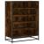 Pantofar, stejar fumuriu, 75x38x97,5 cm, lemn prelucrat/metal GartenMobel Dekor