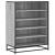 Pantofar, sonoma gri, 75x38x97,5 cm, lemn prelucrat/metal GartenMobel Dekor