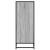 Pantofar, sonoma gri, 75x38x97,5 cm, lemn prelucrat/metal GartenMobel Dekor