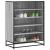 Pantofar, sonoma gri, 75x38x97,5 cm, lemn prelucrat/metal GartenMobel Dekor