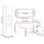 Set mobilier de baie, 4 piese, gri beton, lemn compozit GartenMobel Dekor