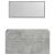 Set mobilier de baie, 4 piese, gri beton, lemn compozit GartenMobel Dekor