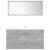 Set mobilier de baie, 5 piese, gri beton, lemn prelucrat GartenMobel Dekor
