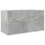 Set mobilier de baie, 4 piese, gri beton, lemn compozit GartenMobel Dekor