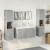 Set mobilier de baie, 5 piese, gri beton, lemn prelucrat GartenMobel Dekor