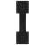 Picioare măsuță cafea în formă X 2 buc Negru 60x(30-31) cm Oțel GartenMobel Dekor