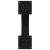 Picioare pentru masă în formă X 2 buc Negru 50x(72-73) cm Oțel GartenMobel Dekor