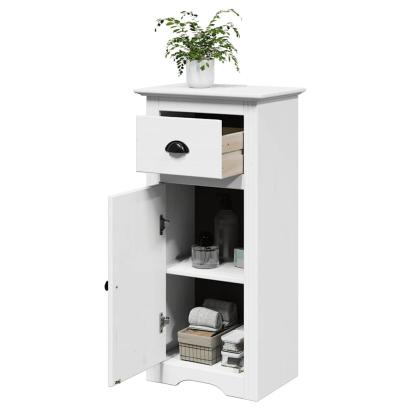 Dulap de baie „BODO” Alb 44x30x90 cm GartenMobel Dekor