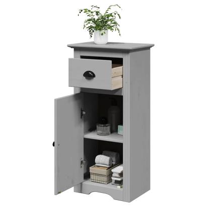 Dulap de baie „BODO” Gri 44x30x90 cm GartenMobel Dekor