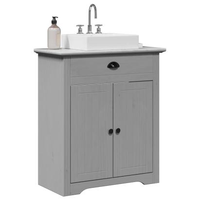 Dulap pentru chiuvetă de baie „BODO” gri 70x35x80 cm GartenMobel Dekor