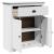 Dulap de hol „BODO” Alb 80x35x90 cm GartenMobel Dekor