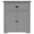 Dulap de hol "BODO" gri 80x35x90 cm GartenMobel Dekor