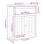 Dulap de hol "BODO" gri 80x35x90 cm GartenMobel Dekor