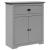 Dulap de hol "BODO" gri 80x35x90 cm GartenMobel Dekor