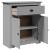 Dulap de hol "BODO" gri 80x35x90 cm GartenMobel Dekor