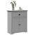 Dulap de hol "BODO" gri 80x35x90 cm GartenMobel Dekor