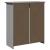 Dulap de hol "BODO" gri 80x35x90 cm GartenMobel Dekor