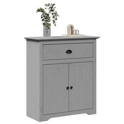 Dulap de hol "BODO" gri 80x35x90 cm GartenMobel Dekor