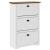 Suport pantofi „BODO” alb și maro 80x35x118 cm GartenMobel Dekor