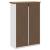 Suport pantofi „BODO” alb și maro 80x35x118 cm GartenMobel Dekor