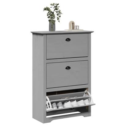 Suport pantofi „BODO” gri 80x35x118 cm GartenMobel Dekor
