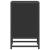 Noptiera neagra 40x31x50 cm lemn prelucrat si metal GartenMobel Dekor