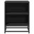 Noptiera neagra 40x31x50 cm lemn prelucrat si metal GartenMobel Dekor