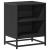 Noptiera neagra 40x31x50 cm lemn prelucrat si metal GartenMobel Dekor